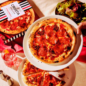 Spicy Salami and Pepperoni Sourdough Wood-Fired Pizza 447g