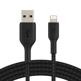 Sainsbury's Belkin Braided A-Ltg Black 2M
