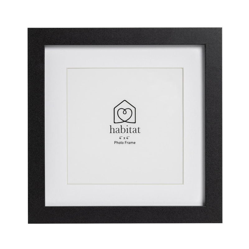 Habitat black single mount frame 4x4 inch, UK version