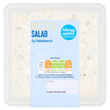 Sainsbury's rich potato salad 600g side dish packed in Britain (British brand)