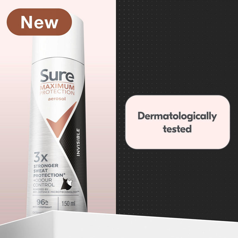 Sure invisible anti-perspirant spray 150ml (British brand)