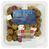 Sainsbury's Mixed Olives & Greek Feta 160g