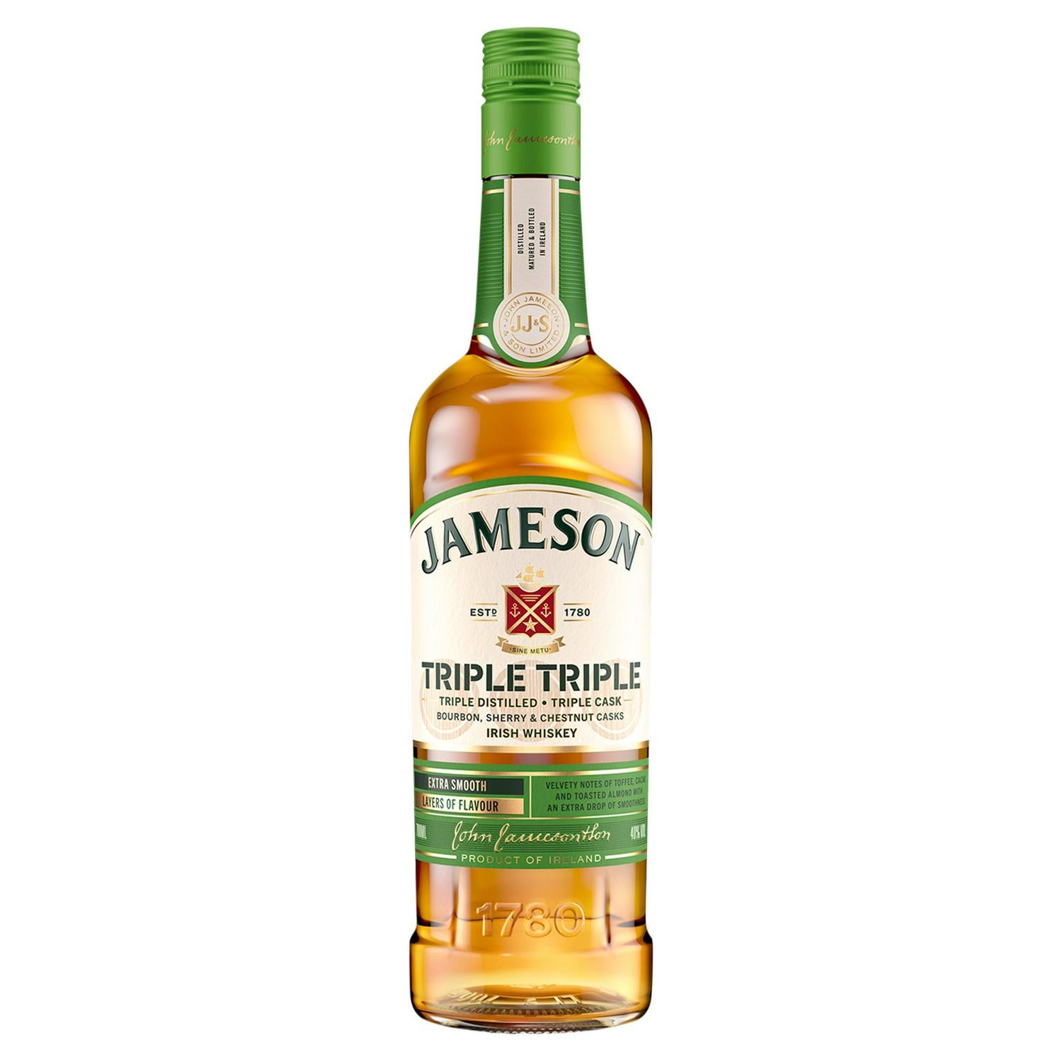 Jameson Triple Triple Blended Irish Whiskey 70cl
