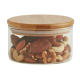 Habitat Round Glass Jar With Bamboo Lid 280ml