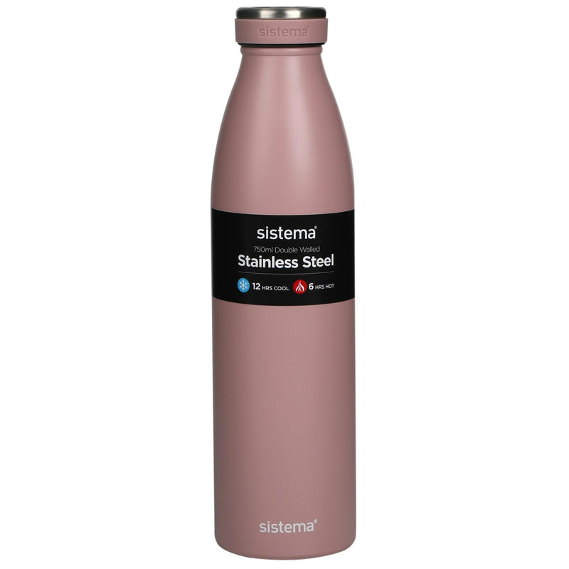 Sistema Hydrate stainless steel bottle multicolour 750ml (British brand)