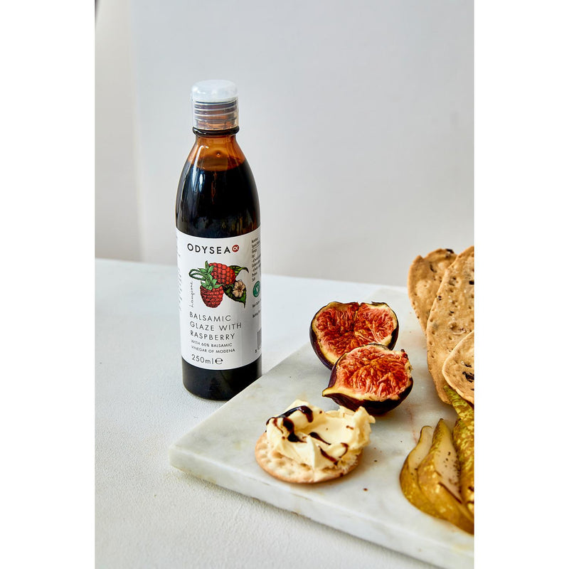 Odysea Raspberry Balsamic Glaze 250ml, imported from the UK