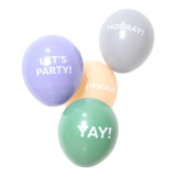 Sainsburys Home pastel slogan balloons 10 pack (British brand)