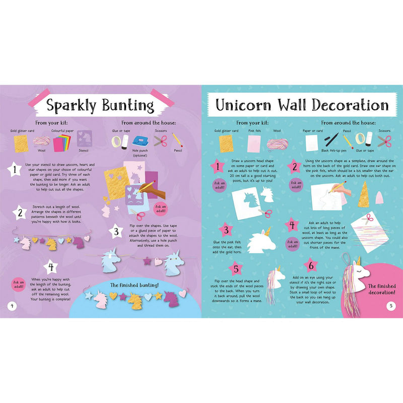 Unicorn Craft Kit Create 10 Creations (British brand)