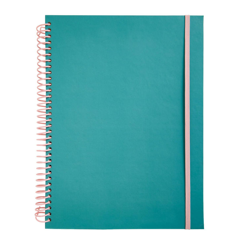 Habitat A4 Project Book with 102 pages Teal, UK version