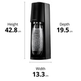SodaStream Terra Sparkling Water Maker Black 1L Bottle (British brand)