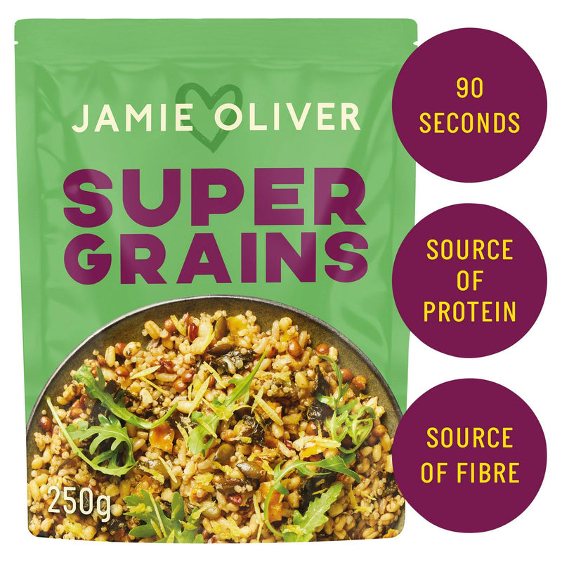 Jamie Oliver Super Grains 250g meal kit, UK version