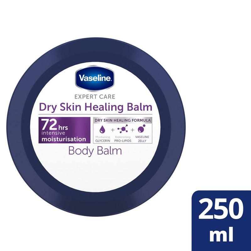 Vaseline Expert Care Dry Skin Healing Balm Body Cream Repairs & Moisturises Very Dry Skin 250ml