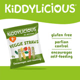 Kiddylicious Veggie Straws Baby Snacks 4x12g