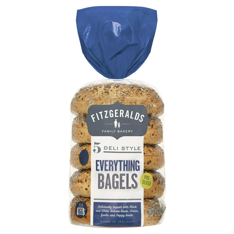 Fitzgeralds everything bagels pack of 5 - British product