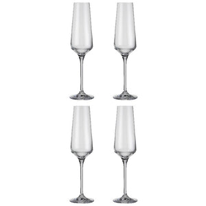 Habitat Dalston Set of 4 Champagne Flutes