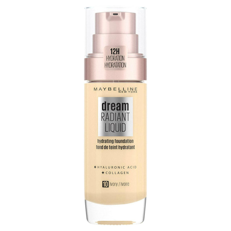Radiant Medium Coverage Liquid Foundation with Hyaluronic Acid Ivory