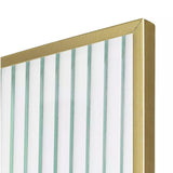Habitat Reeded Glass Frame on Stand - Gold - 4x6"