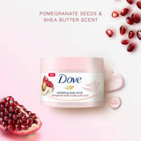 Dove Exfoliating Body Scrub Pomegranate Seeds Shea Butter 225ml - British product