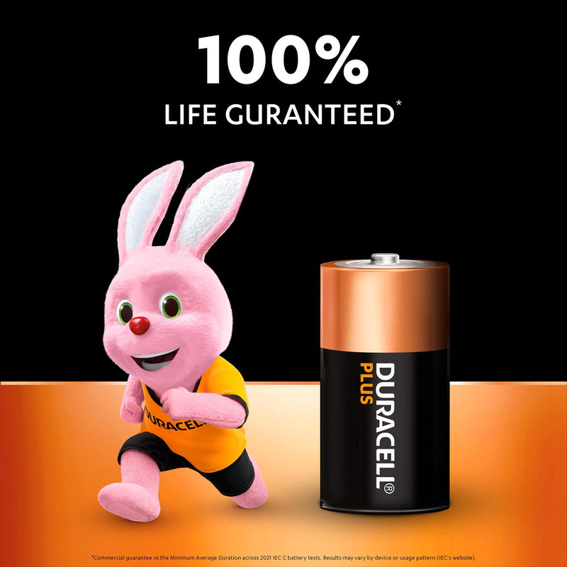 Duracell Plus Alkaline C Batteries, pack of 6