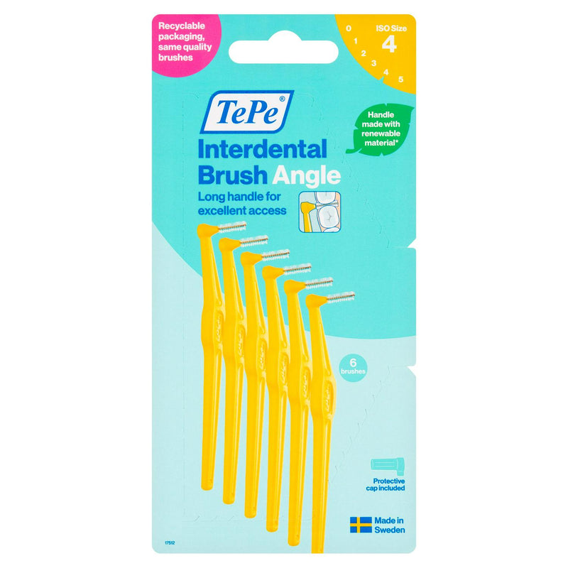 Tepe Angle Interdental Brush 0.7mm Size 4 x6