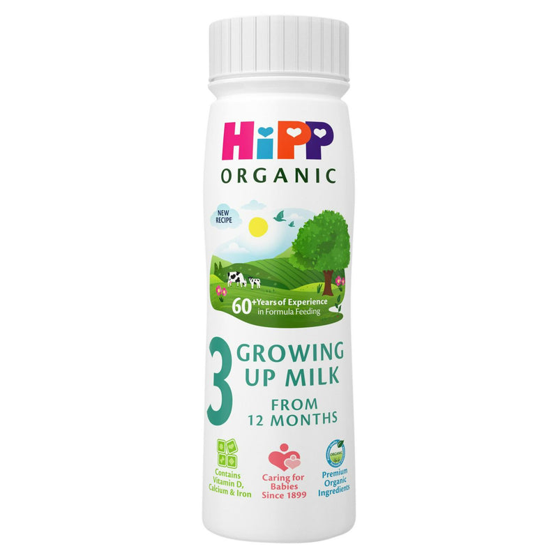 HiPP Organic 3 Growing up Baby Milk Ready to Feed Liquid Formula From 12 Months 200ml