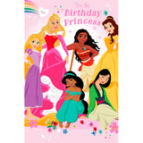 Carlton Disney Princess birthday greeting card 22.9 x 14.9 cm - British product