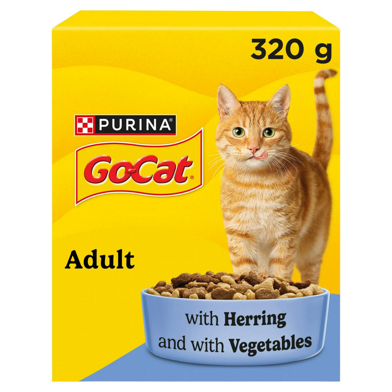 Go-Cat Herring & Tuna Mix with Vegetables Dry Cat Food 320g