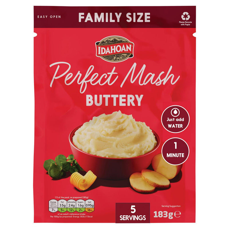 Idahoan Perfect Mash Buttery 183g, UK version