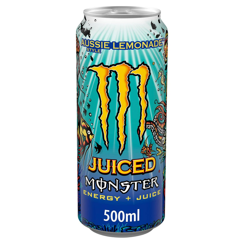 Monster Energy Aussie Style Lemonade 500ml, imported from the UK