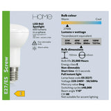 Sainsbury's Home LED spotlight bulb R63 (British brand)