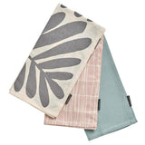 Habitat Pack of 3 Leaf Tea Towels