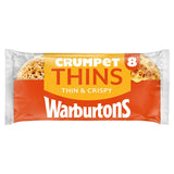 Warburtons Crumpet Thins 8 Pack vegan friendly breakfast option (British brand)