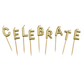 Sainsbury's Home gold celebration candles pack of 9 (British brand)