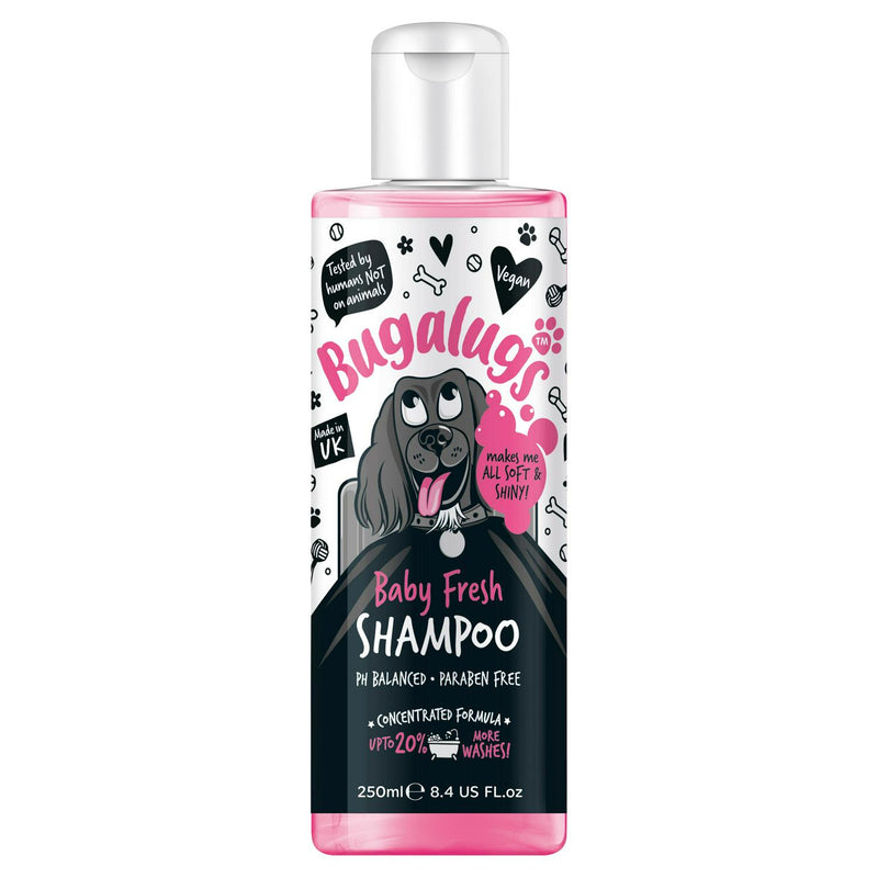 Bugalugs dog shampoo baby fresh 250ml - British product