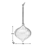 Habitat Pack of 3 Unique Glass Christmas Baubles - Cream