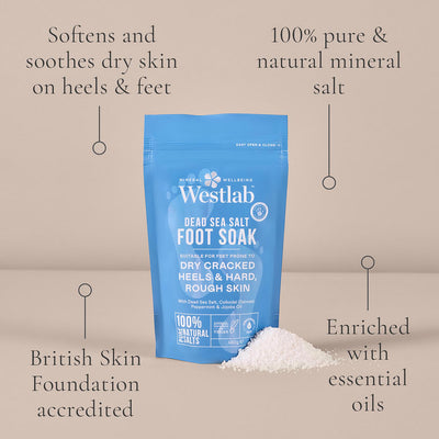 Sainsburys Westlab Dead Sea Salt Foot Soak 450g- Buy online at McGrocer