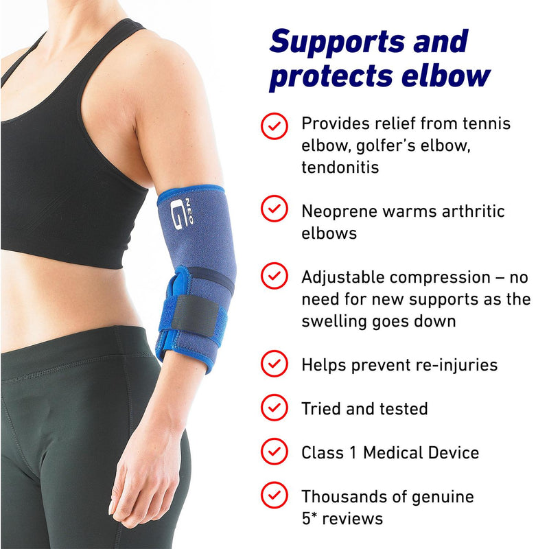 Neo G Elbow Support Universal Brace, imported from the UK