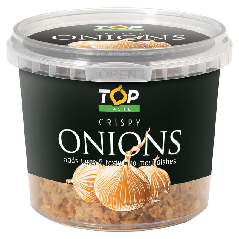 Top Taste Crispy Onions 100g Tub (British brand)