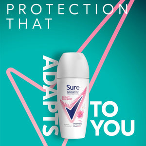 Women's Antiperspirant Deodorant Roll-On with Body Heat Activation, Alcohol-Free Formula, 50ml