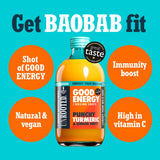 Unrooted Good Energy Turmeric Ginger health shots 420ml (British brand)
