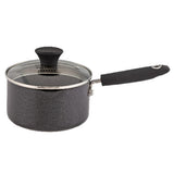Habitat 16cm Aluminium Saucepan With Lid - Black