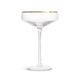 Habitat Gold Rim Champagne Coupe wine glass, UK version