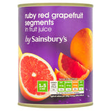 Sainsbury's Ruby Red Grapefruit Segments In Fruit Juice 539g