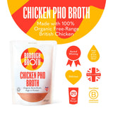 Organic Chicken Pho Bone Broth 400g – High Protein, Slow-Cooked