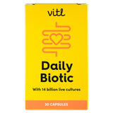 Vitl Daily Biotic Capsules 30 count (British brand)