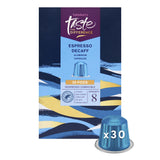 Decaffeinated Strong Dark Roast Aluminium Espresso Pods, 30-Pack 156g