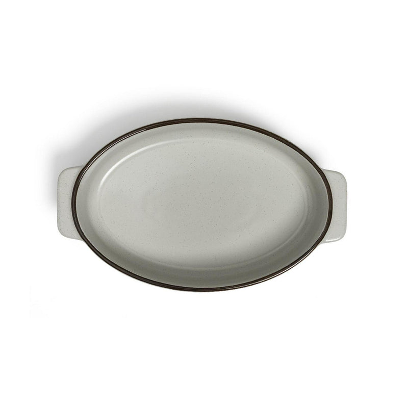 Habitat Ceramic Oval Roaster Grey 29cm, UK version