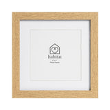 Habitat oak single mount photo frame 4x4 inch, imported from the UK