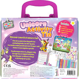 Bookoli Unicorn Activity Tin With Pencils and Stickers - British product