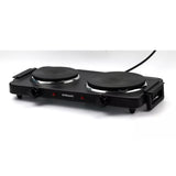 Cookworks 2500W Double Hotplate Hob 50.5 x 27 x 7cm - British product